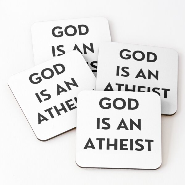 Item preview, god is an atheist designed and sold by VedNarts.