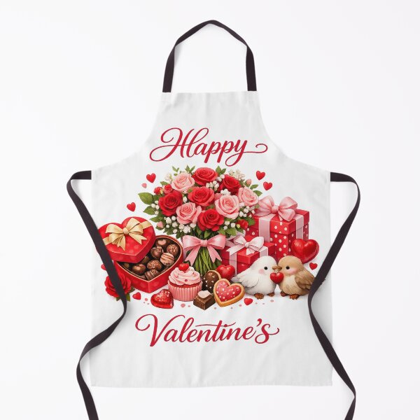 Item preview, Happy Valentine’s Day – Cute Floral, Chocolates & Gifts Love Illustration designed and sold by Fabrifrank.
