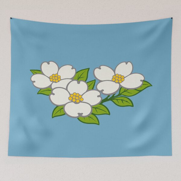 Item preview, White Dogwood Blossoms Botanical Art designed and sold by donwillisjrart.