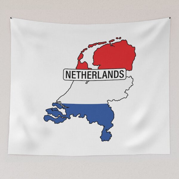 Item preview, THE NETHERLANDS Flag Map designed and sold by LOVE, AMY.
