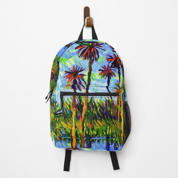 Item preview, Tropical Palm Reflection Painting for Nature Escape Seekers designed and sold by WildStroke.