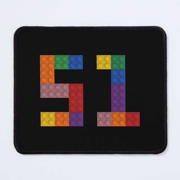 Item preview, 51 numbering made of colorful bricks designed and sold by Brickification.