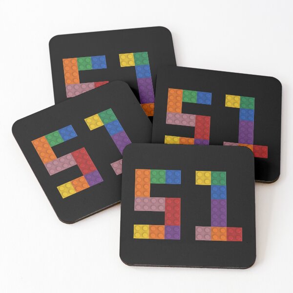 Item preview, 51 numbering made of colorful bricks designed and sold by Brickification.
