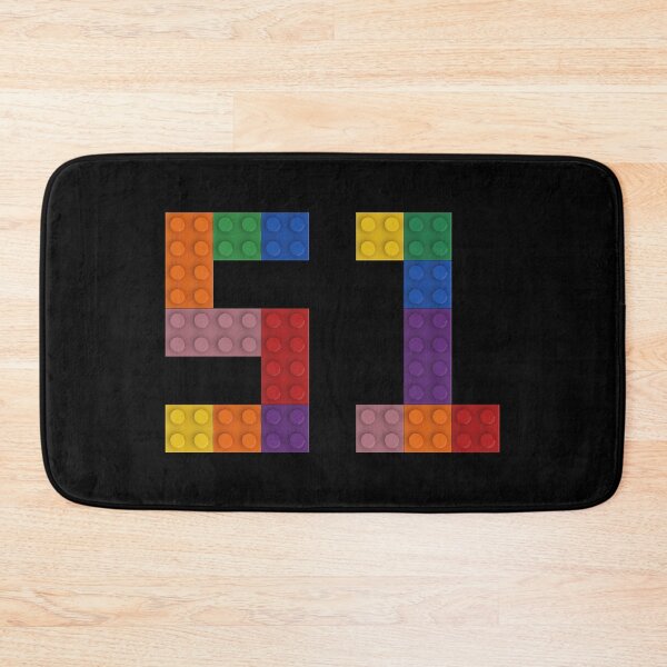 Item preview, 51 numbering made of colorful bricks designed and sold by Brickification.