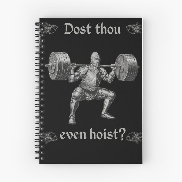 Item preview, Funny Gym Dost Thou Even Hoist Medieval Knight designed and sold by AlvinObrien.
