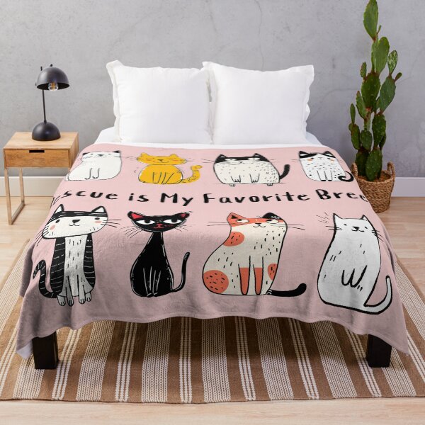 Item preview, Rescue is My Favorite Breed Funny Cat designed and sold by Sachie's Studio.