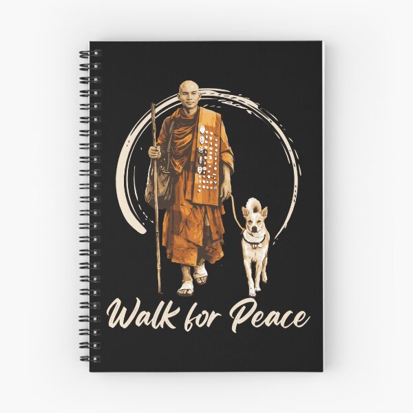 Item preview, Peace Walking Monks And Aloka Dog Walk For Peace designed and sold by NanoGraphics.