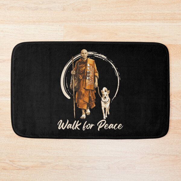 Item preview, Peace Walking Monks And Aloka Dog Walk For Peace designed and sold by NanoGraphics.