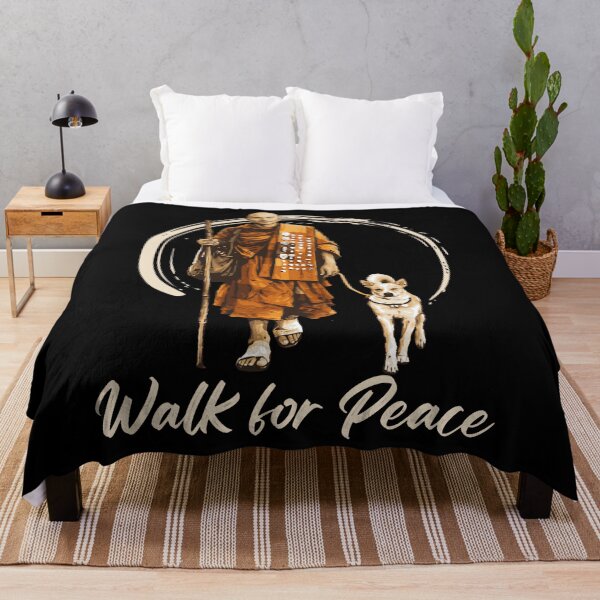 Item preview, Peace Walking Monks And Aloka Dog Walk For Peace designed and sold by NanoGraphics.