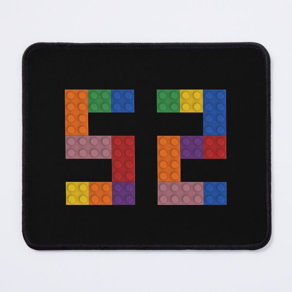 Item preview, 52 numbering made of colorful bricks designed and sold by Brickification.