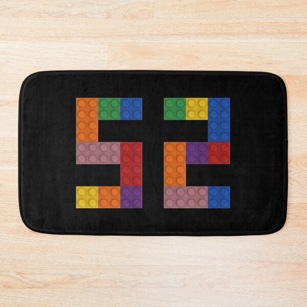 Item preview, 52 numbering made of colorful bricks designed and sold by Brickification.
