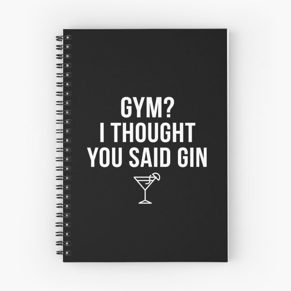 Item preview, Gym? I Thought You Said Gin - Funny Drinking & Workout Gift designed and sold by TextCrew.