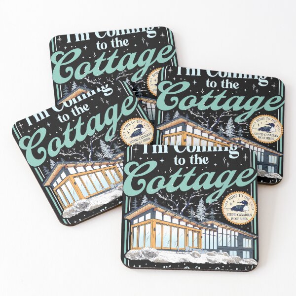Item preview, I'm Coming To The Cottage Hockey Romance Stupid Canadian Wolf Birds designed and sold by AlvinObrien.