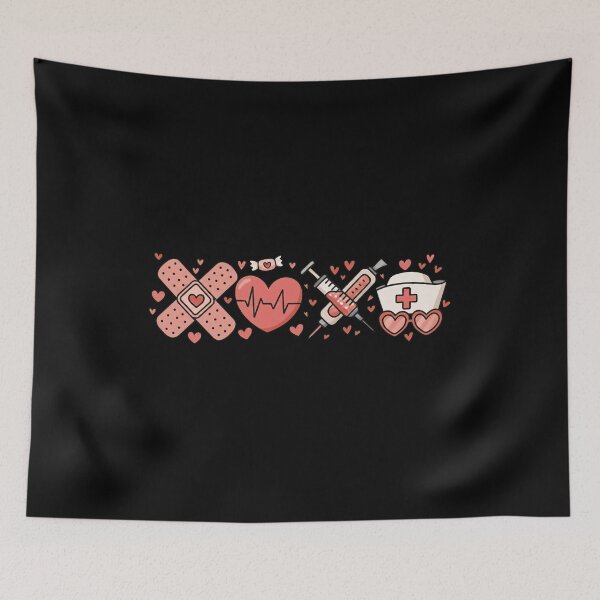 Item preview, Nurse Valentine XOXO Medical Hearts T-Shirt designed and sold by LashondaGreen89.