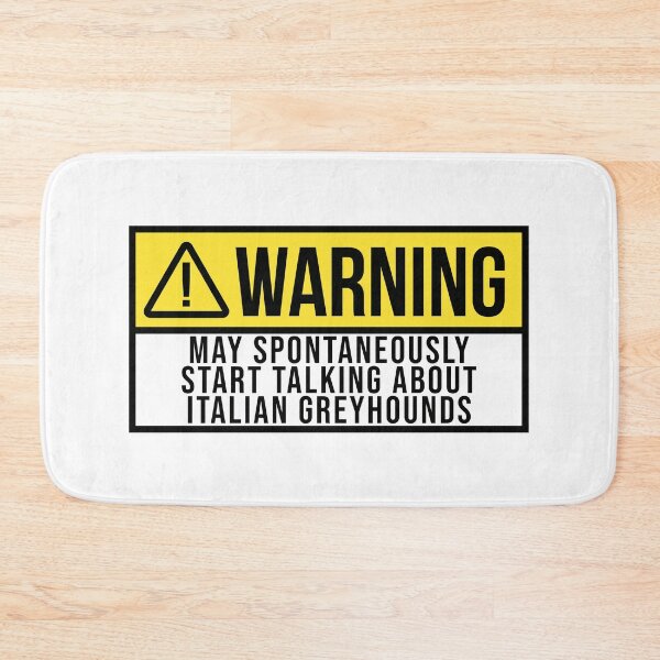 Item preview, Greyhound Dog Warning designed and sold by XCIV.