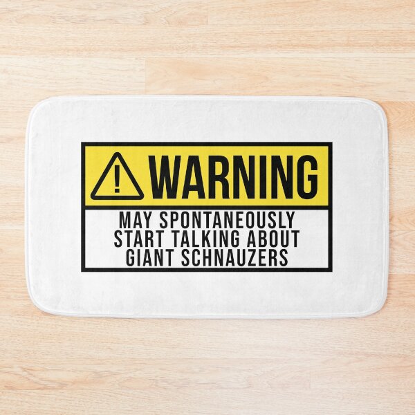 Item preview, Giant Schauzer Dog Warning designed and sold by XCIV.
