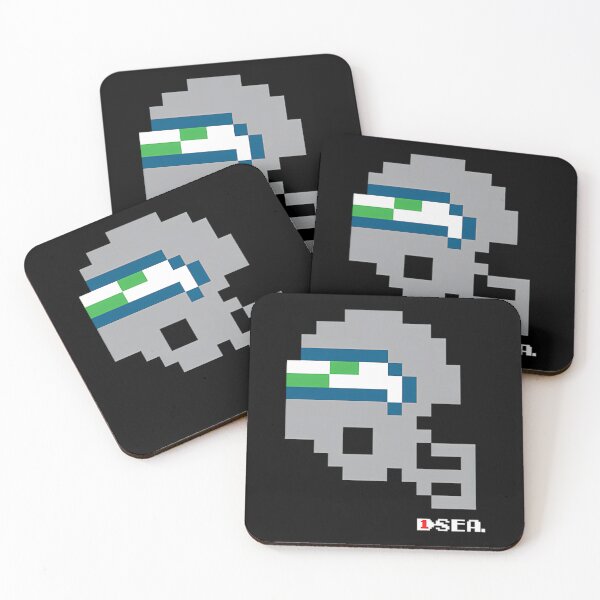 Aperçu de l'œuvre Casque Seahawks Tecmo Bowl Khasabila créée et vendue par Shilpa Gupta.