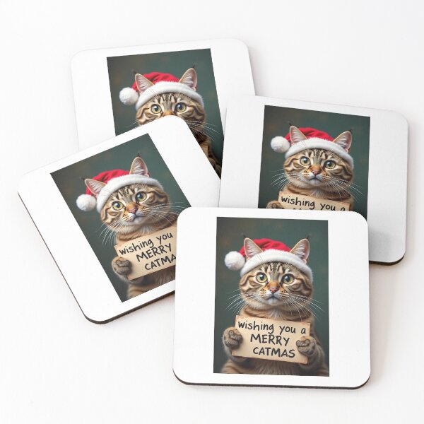 Item preview, merry catmas card designed and sold by phuket221108.