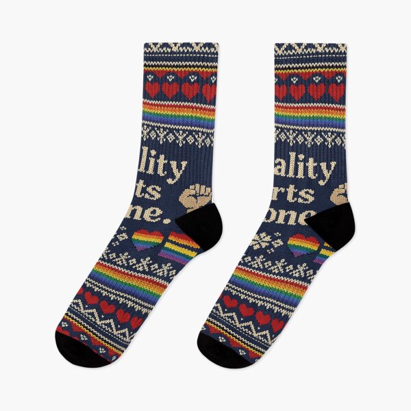 Item preview, Equality Hurts No One – Pride Knit Design designed and sold by Mauswohn.