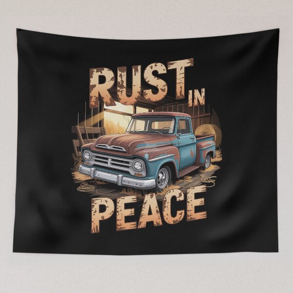Item preview, retro auto - classic car history - old car culture - vintage vehicle - Rust in Peace - Even Rust Has Character - Patina is My Paint Job - Ghosts of the Highway - Forgotten by Time designed and sold by JansenGS.