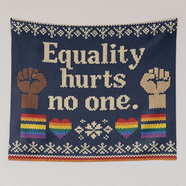 Item preview, Equality Hurts No One – Pride Knit Design designed and sold by Mauswohn.