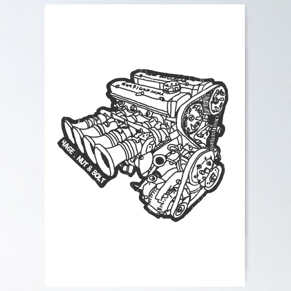 Item preview, Toyota AE86 Corolla Levin Sprinter Trueno 4AGE Engine designed and sold by Design by Twain.