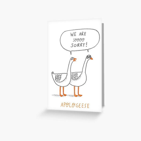 Apologeese Greeting Card
