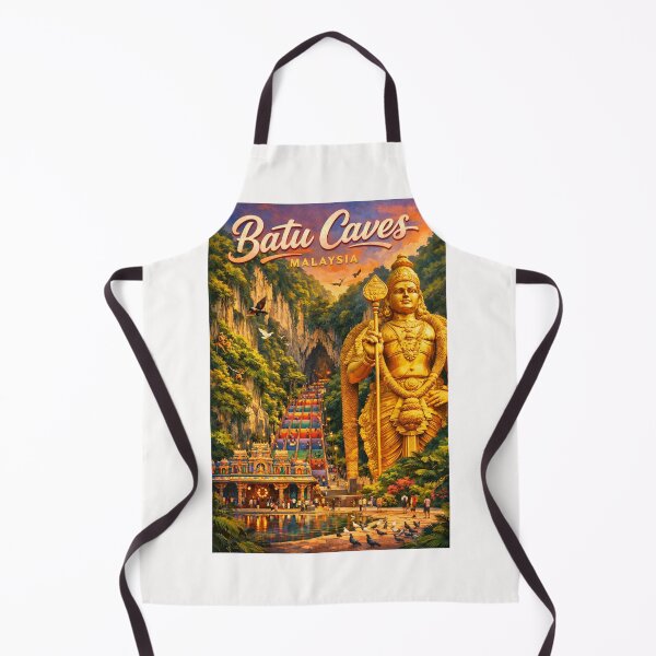 Item preview, Batu Caves with Lord Murugan Statue and Rainbow Staircase – Selangor, Malaysia designed and sold by Places On Earth.