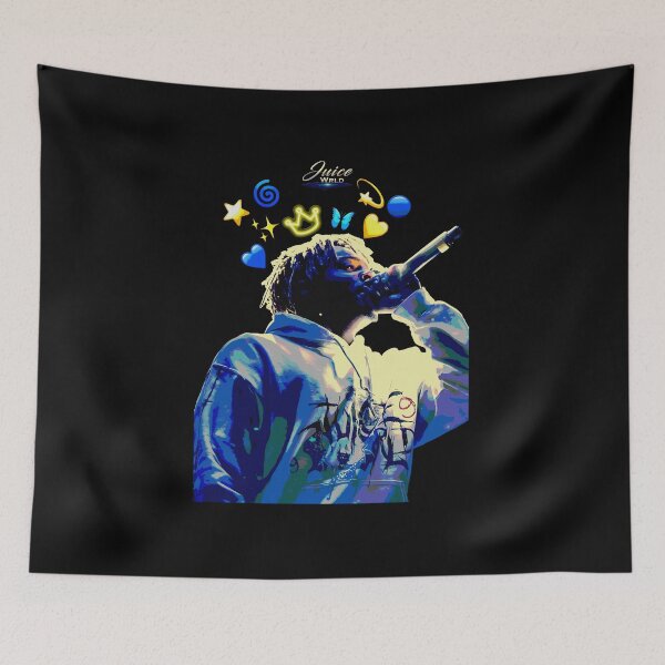 Item preview, Juice WRLD Blue Smoke Portrait Art designed and sold by packagebulgaria.