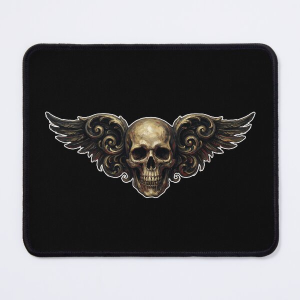 Item preview, Baroque Winged Skull – Dark Gothic Fantasy Art designed and sold by cr6zym1nd.