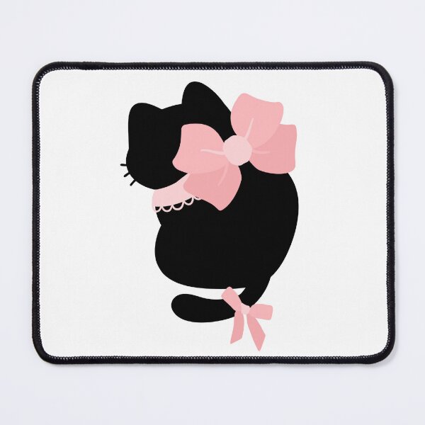 Item preview, Black Cat Considering His Bow designed and sold by AnimaliaStar.