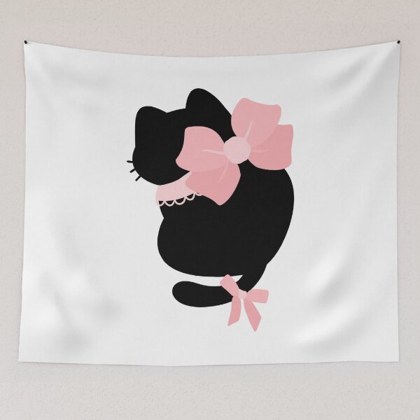 Item preview, Black Cat Considering His Bow designed and sold by AnimaliaStar.