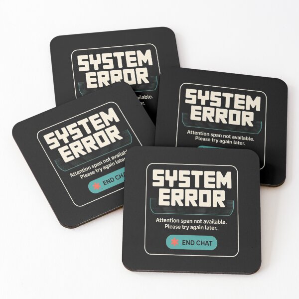 Item preview, System Error No Attention Span designed and sold by CottonCandyPrin.
