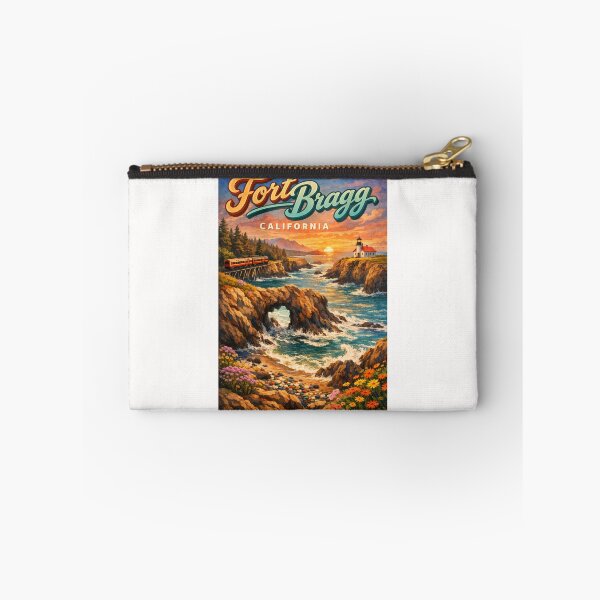Item preview, Fort Bragg Sunset with Ocean Arch and Skunk Train – Northern California Coast designed and sold by Places On Earth.