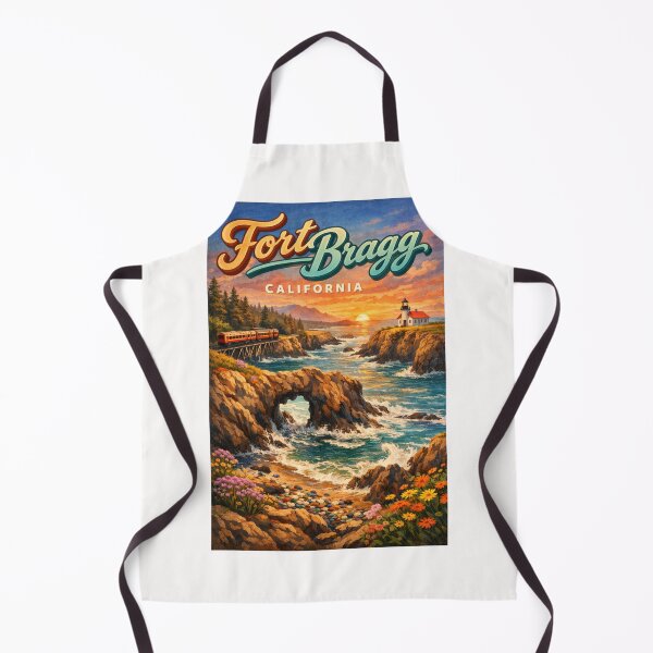 Item preview, Fort Bragg Sunset with Ocean Arch and Skunk Train – Northern California Coast designed and sold by Places On Earth.