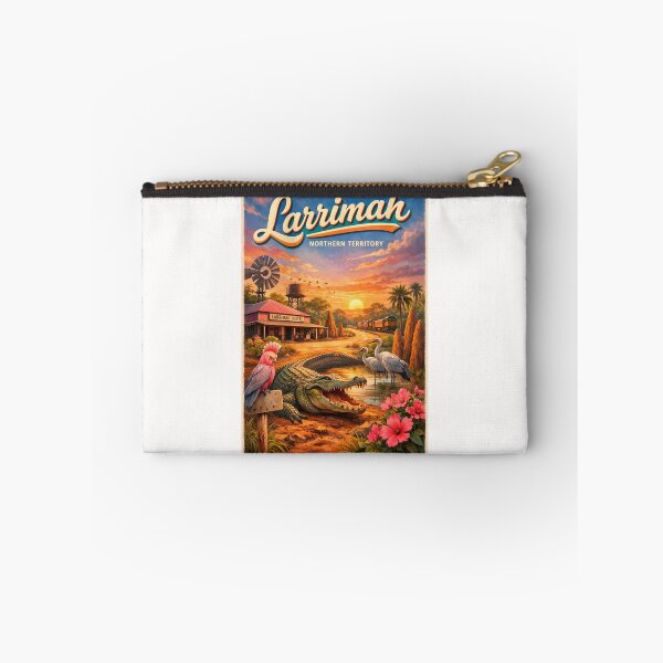 Item preview, Larrimah Hotel and Crocodile with Sunset Sky – Northern Territory, Australia designed and sold by Places On Earth.