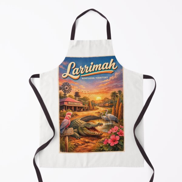 Item preview, Larrimah Hotel and Crocodile with Sunset Sky – Northern Territory, Australia designed and sold by Places On Earth.