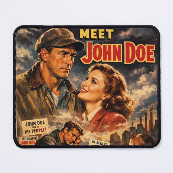 Item preview, Meet John Doe – Classic Frank Capra movie poster designed and sold by Mauswohn.
