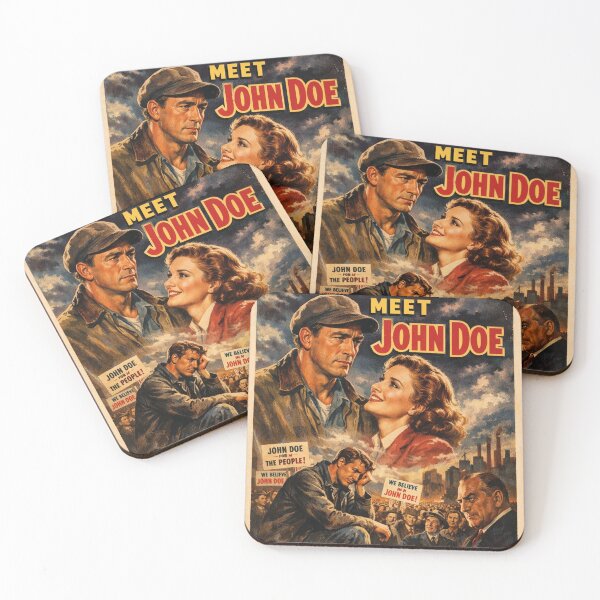 Item preview, Meet John Doe – Classic Frank Capra movie poster designed and sold by Mauswohn.