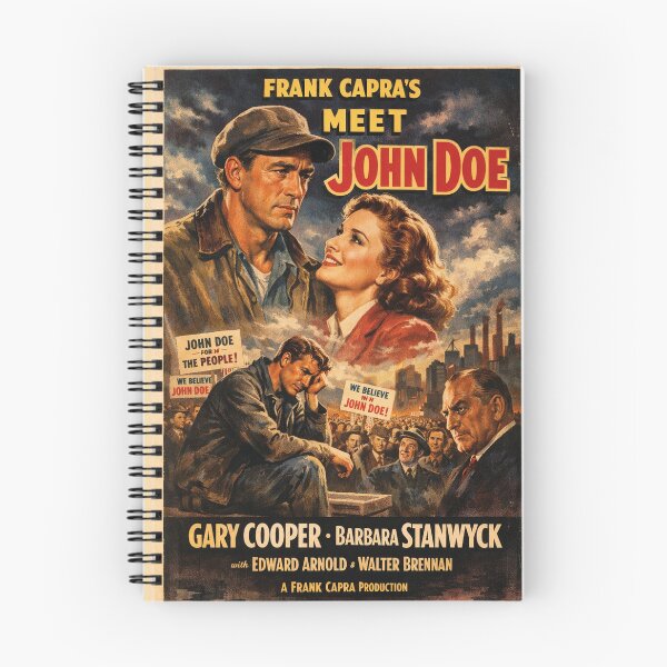 Item preview, Meet John Doe – Classic Frank Capra movie poster designed and sold by Mauswohn.