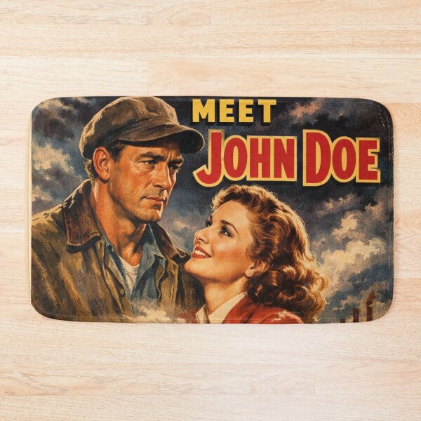 Item preview, Meet John Doe – Classic Frank Capra movie poster designed and sold by Mauswohn.