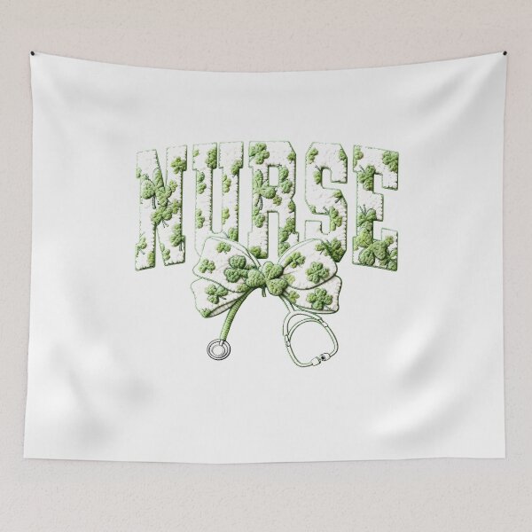 Item preview, Latch Hook Yarn St Patrick's Day Nurse Bow designed and sold by Kaydenkin.