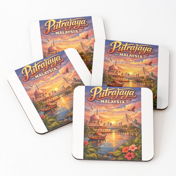 Item preview, Putrajaya Sunset with Putra Mosque and Seri Wawasan Bridge – Federal Territory of Malaysia designed and sold by Places On Earth.