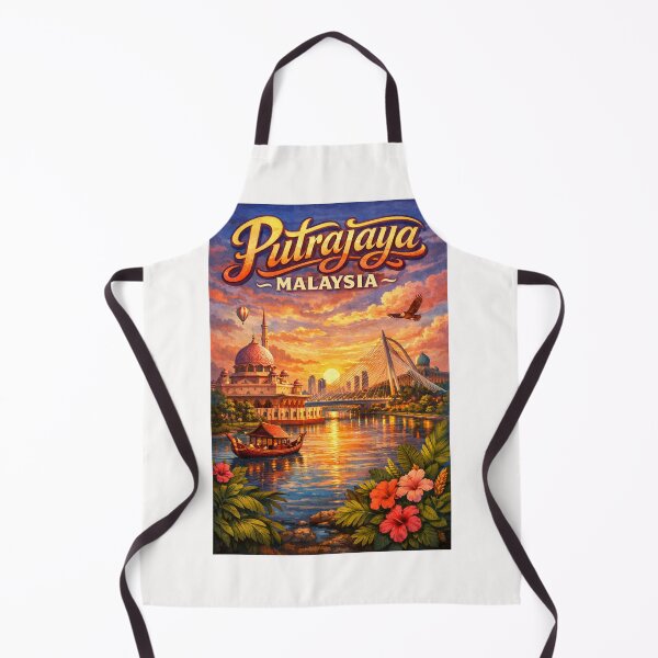 Item preview, Putrajaya Sunset with Putra Mosque and Seri Wawasan Bridge – Federal Territory of Malaysia designed and sold by Places On Earth.