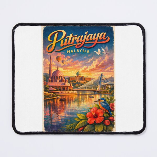 Item preview, Putrajaya Lakeside with Perdana Putra and Mosque at Sunset – Malaysia’s Government Capital designed and sold by Places On Earth.