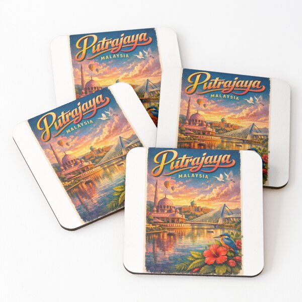 Item preview, Putrajaya Lakeside with Perdana Putra and Mosque at Sunset – Malaysia’s Government Capital designed and sold by Places On Earth.