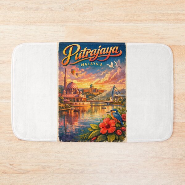 Item preview, Putrajaya Lakeside with Perdana Putra and Mosque at Sunset – Malaysia’s Government Capital designed and sold by Places On Earth.