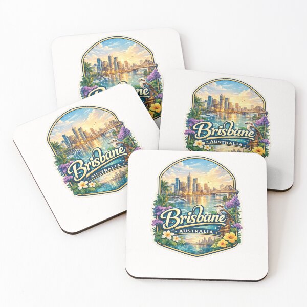 Item preview, Brisbane River City with Kookaburra and Story Bridge – Queensland Capital, Australia designed and sold by Places On Earth.