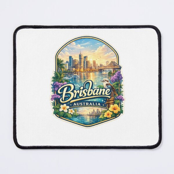 Item preview, Brisbane River City with Kookaburra and Story Bridge – Queensland Capital, Australia designed and sold by Places On Earth.