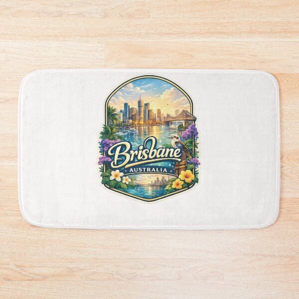 Item preview, Brisbane River City with Kookaburra and Story Bridge – Queensland Capital, Australia designed and sold by Places On Earth.